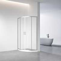Душевой угол Veconi Rovigo RV-01, 1000x1000x1950, хром, стекло прозрачное