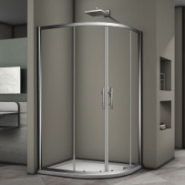 Душевой угол Veconi Rovigo RV-08, 1200x800x1900, хром, стекло прозрачное