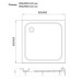 Душевой поддон Veconi Tezeo acrylic TZ-02, 800x800x140, акрил, белый
