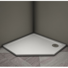 Душевой поддон Veconi Tezeo stone TZ-12, 900x900x30, искусственный камень, белый