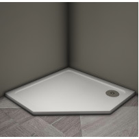 Душевой поддон Veconi Tezeo stone TZ-12, 1000x1000x30, искусственный камень, белый