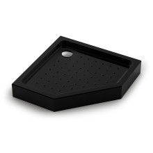 Душевой поддон Veconi Tezeo acrylic TZ-53B, 800x800x150, акрил, черный