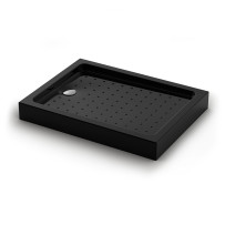 Душевой поддон Veconi Tezeo acrylic TZ-54B, 1000x900x150,  акрил, черный