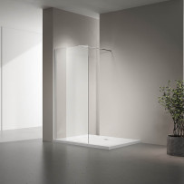 Душевая перегородка Veconi Korato KR-72, 800x2000, хром, стекло прозрачное