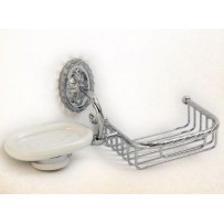 Мыльница с корзинкой Migliore Edera ML.EDR-60.326.CR, хром