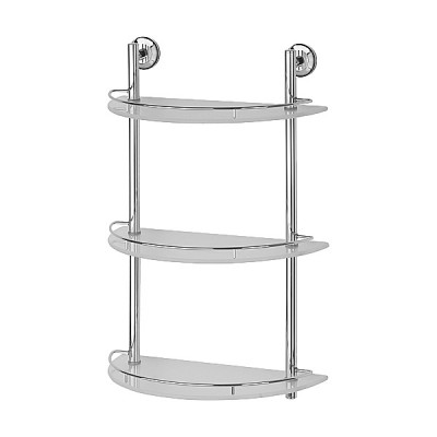 Полка полукруглая с ограничителем 40 см тройная FBS STANDARD STA 082