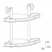 Полка с ограничителем 28 см двойная (стекло) FBS STANDARD STA 072