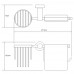 Держатель туалетной бумаги и освежителя WasserKraft Donau K-9400 K-9459