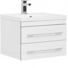 Тумба под раковину подвесная Aquanet Верона 58 подвесная белая