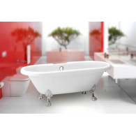 Акриловая ванна BelBagno BB21-CRM ножки хром