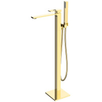 Смеситель напольный для ванны BelBagno Luce LUC-FMT-ORO золото