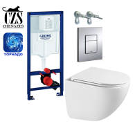 Инсталляция Grohe Rapid SL 38772001 с унитазом Chenazes Panda торнадо 3.0 Комплект Chenazes 5.1.1