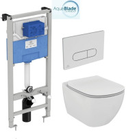 Инсталляция с унитазом Ideal Standard Tesi R030501 с кнопкой смыва 4 в 1
