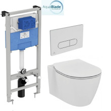 Инсталляция с унитазом Ideal Standard Connect R030701 с кнопкой смыва 4 в 1