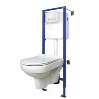 Инсталляция с унитазом Cersanit City + Link PRO S-SET-CITYC/LPRO/S-DL/In-Wg-w с горизонтальным выпуском