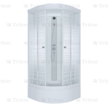 Душевая кабина Triton Стандарт В3 100х100 стекло полосы средний поддон