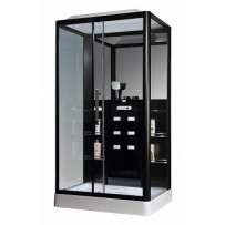 Душевая кабина Loranto Selak CS 129-3A L 150x90x215 см черная