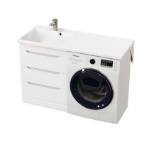 Тумба под стиральную машину Mirsant SOHO QUADRO 120 машинка справа