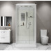 Душевая кабина Niagara Standart ST80/15Q/BK 80х80х200 квадрат, поддон 15см,распашная,проф.белый, без крыши
