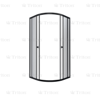 Душевая Ширма Альфа-Блэк 90х90х185 без поддона