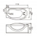 Акриловая ванна Gemy G9072 B R Акриловая ванна Gemy G9072 B R