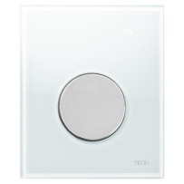 Кнопка слива инсталляций TECE Loop Urinal 9242659 белое стекло, кнопка хром матовый