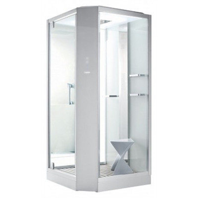 Душевая кабина Orans 100x100 SR-89101LS белая, с баней