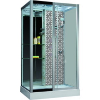 Душевая кабина Niagara Lux 120x80 7713W R серебристый матовый