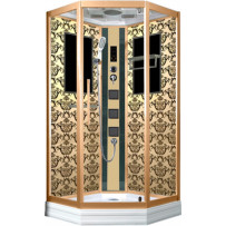 Душевая кабина 100х100 Niagara Lux 7717G золото
