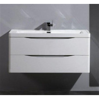 Тумба под раковину подвесная BelBagno Ancona-N 100 bianco lucido подвесная