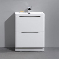 Раковина с тумбой BelBagno Ancona-N 80 bianco lucido напольная