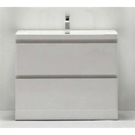 Раковина с тумбой BelBagno Energia-N 80 bianco lucido напольная