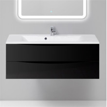 Тумба под раковину подвесная BelBagno Marino 120 nero lucido