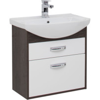Тумба под раковину подвесная Aquanet Грейс 65 2 ящика, дуб кантенбери