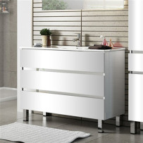 Раковина с тумбой Sanvit Кубэ-3 100 белый глянец