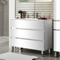 Раковина с тумбой Sanvit Кубэ-3 75 белый глянец