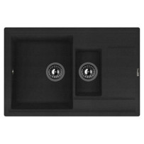 Мойка из мрамора Florentina Липси 780К черный 20.250.D0780.102