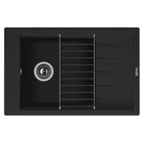 Мойка из мрамора Florentina Липси 780Р антрацит 20.275.D0780.302