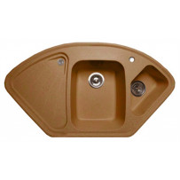 Мойка из мрамора GranFest Corner GF-C1040E терракот