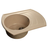Мойка из мрамора GranFest Rondo GF-R650L бежевый