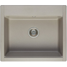 Мойка из мрамора Акватон Делия 60 серый шелк 1A715232LD250