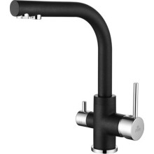 Смеситель Paulmark Essen Es213011-418 черный металлик 