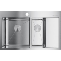 Мойка из нержавейки Omoikiri Akisame 78-2-IN-L нержавеющая сталь 4973062