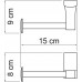 Держатель туалетной бумаги Wasserkraft Exter K-5296