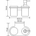 Дозатор жидкого мыла Wasserkraft Kammel K-8389 со стаканом