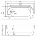 Акриловая ванна BelBagno 170x75 BB11-1700-R