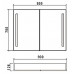 Зеркало-шкаф BelBagno SPC-2A-DL-BL-900