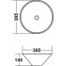 Раковина Melana MLN-T4006-B1 синий