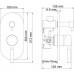 Смеситель Wasserkraft Main 4141 С ВНУТРЕННЕЙ ЧАСТЬЮ, для ванны и душа