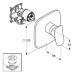 Смеситель для душа встраиваемый Kludi Ambienta 536550575 